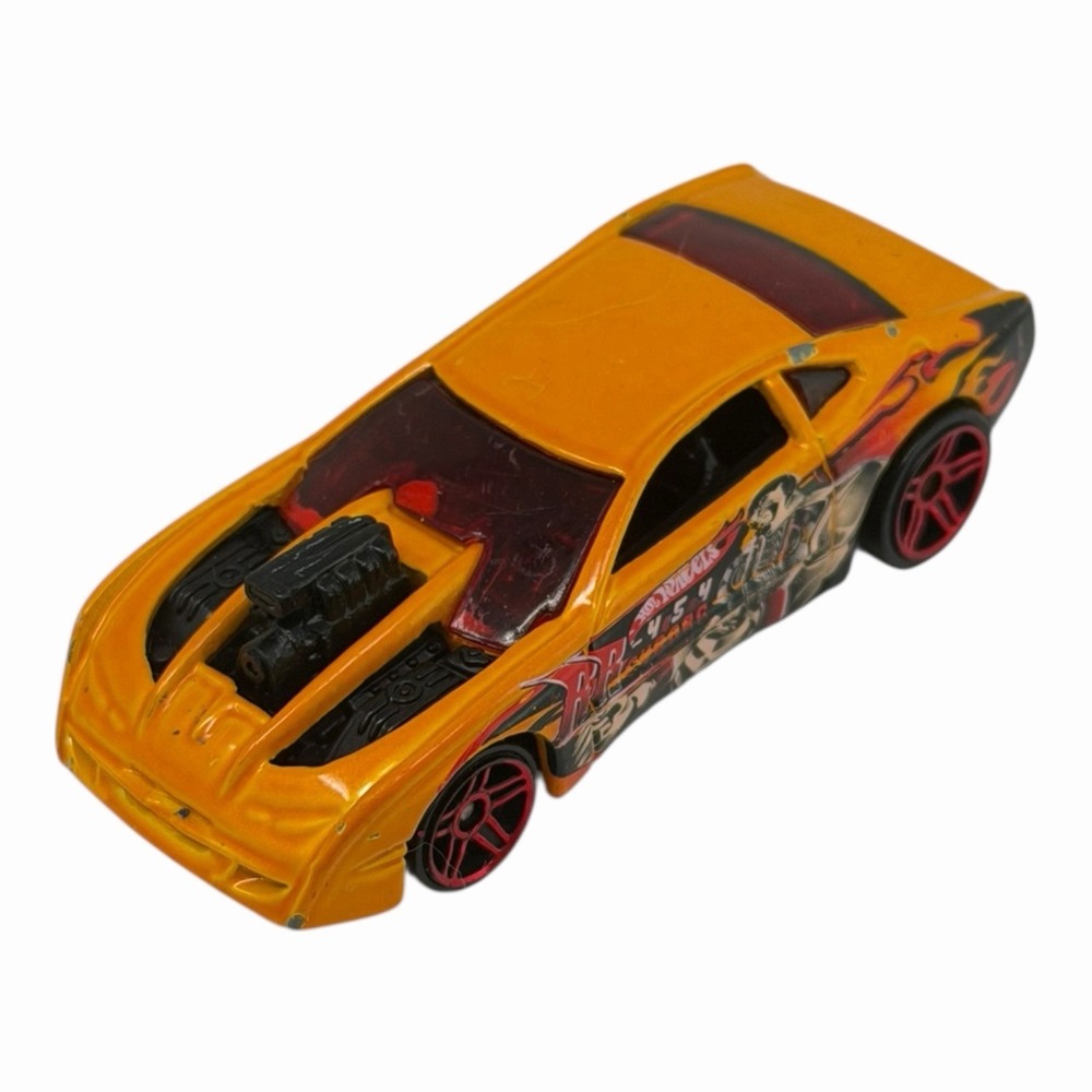 2001 Hot Wheels Overbored 454 Orange Car‎ from Cyborg Assault Pack